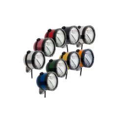 SON Edelux 2 LED Dynamo Scheinwerfer rot-eloxiert