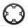 PB Single Speed Kettenblatt Stahl 104mm 4-Loch schwarz - Pinion Rohloff E-Bike 44 Zähne