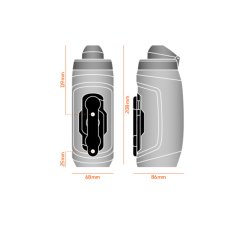 FIDLOCK TWIST bottle 590 smoke Trinkflaschen Set inkl. bike base Magnethalter Flaschenhalter