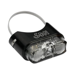 SON LED Rücklicht für Sattelstütze Ø 26 - 31,8mm schwarz - Dynamo AC
