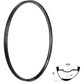 DUKE Lucky Jack SLS4 6TERS 26 Carbon Felge Disc 29" 28-Loch schwarz