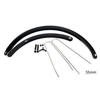 CURANA C-Lite Schutzblech Set 28" schwarz 55mm