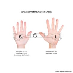 ERGON GP4 Griffe mit Hörner Rohloff / Nexus / Pinion Gr. L