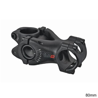 ERGOTEC Vorbau Ahead Swell-RE höhenverstellbar 31,8mm Alu schwarz 80mm