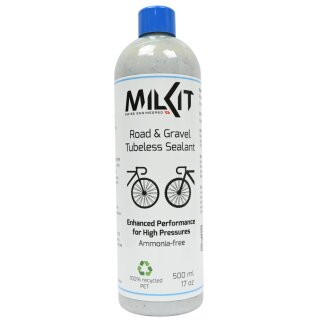 MILKIT Dichtmilch Tubeless Sealant Gravel & Road Dichtmittel 500ml