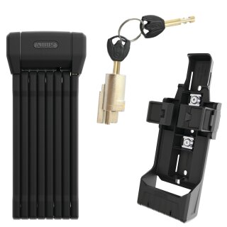 ABUS Bordo Big 6200K Faltschloss 120cm SH Halter + Shimano Akkuschloss Unterrohrakku intern E8035 E8036 EN805 EN806