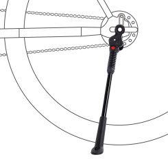 HEBIE AX 618 Hinterbauständer 0618 E Fahrradständer Seitenständer Achsbefestigung 26" 27,5" 28" 29"