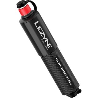 LEZYNE Clik Drive HV Minipumpe Clik Valve 90 psi 6,2 bar SCV Ventil schwarz